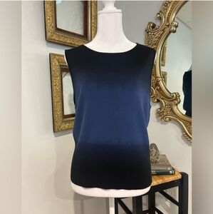Liz Claiborne Ombré Blue Knit Tank Top - Size XL